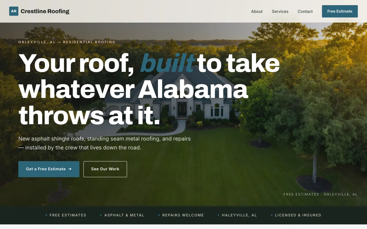 Old roofing site