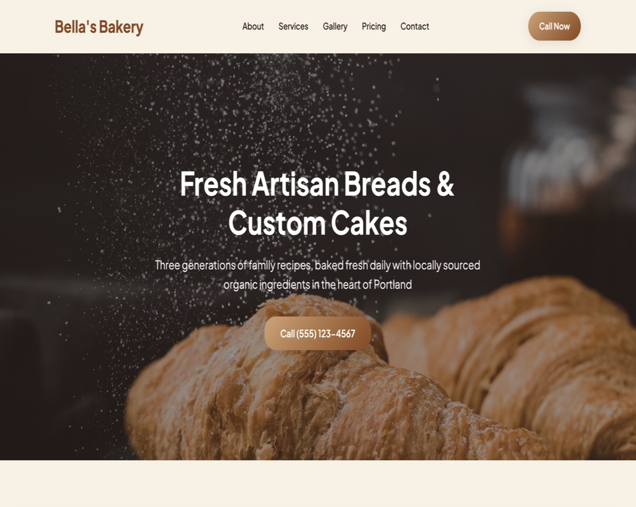 Fictional Bakery Demo site