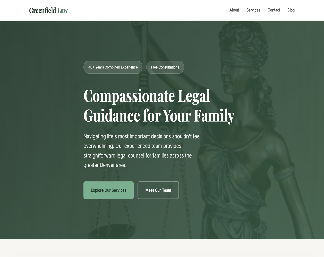 Fictional Law Firm Demo site